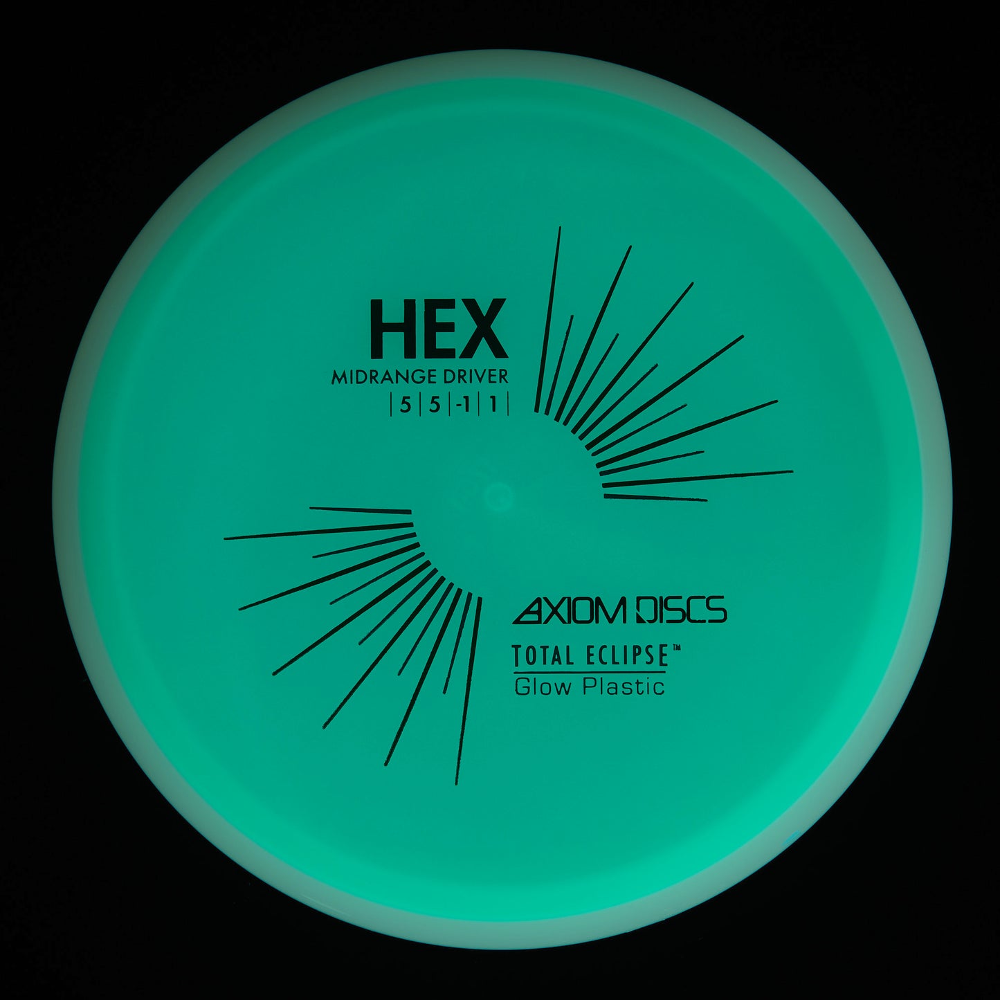 Axiom Hex - Total Eclipse    Eclipse Green Core White Rim 177g | Style 0076