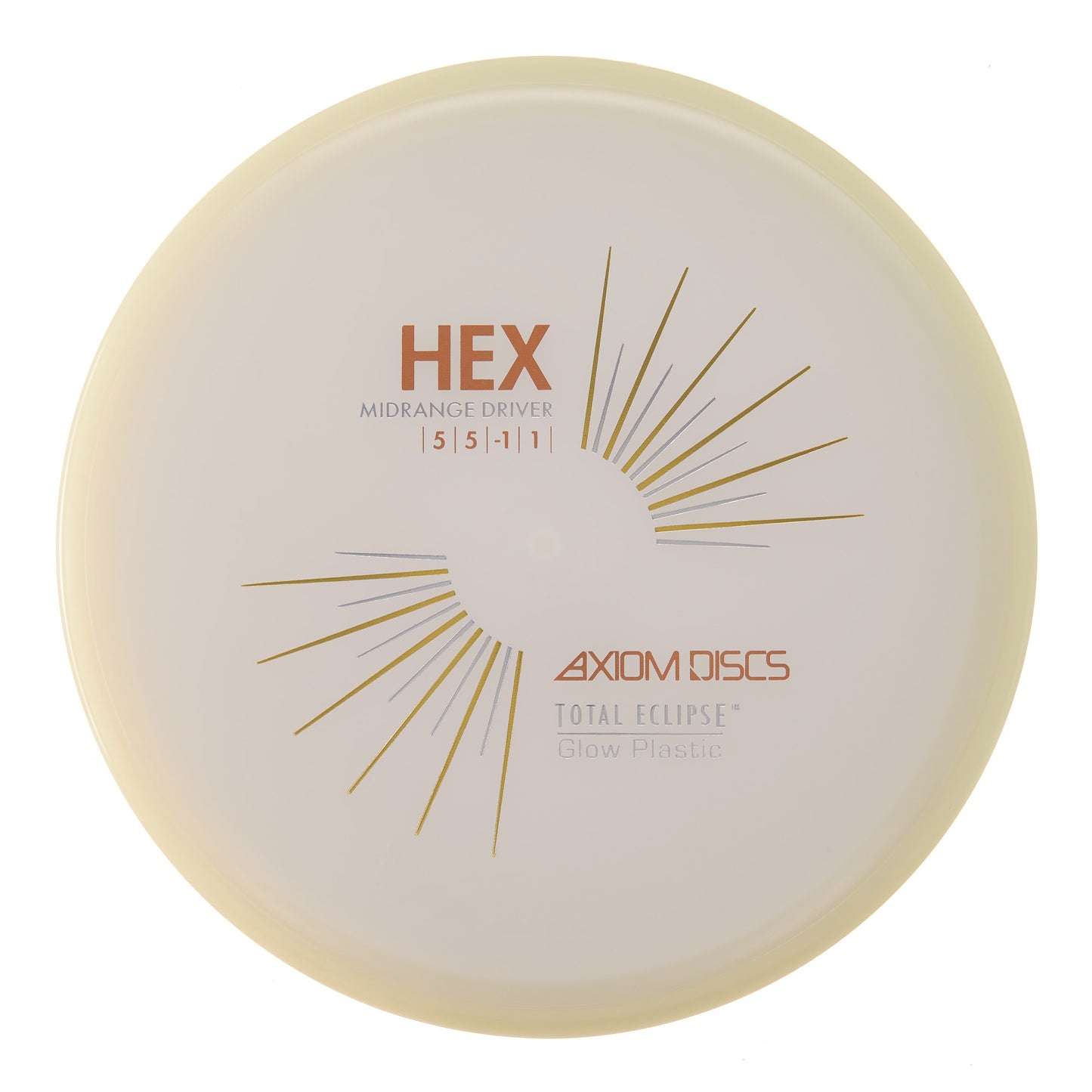 Axiom Hex - Total Eclipse Purple Core Yellow Rim 177g | Style 0080