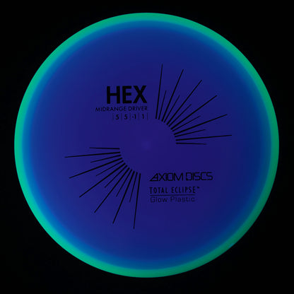 Axiom Hex - Total Eclipse    Eclipse Purple Core Green Rim 178g | Style 0045