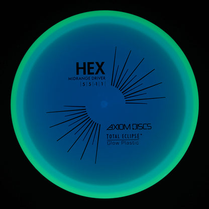 Axiom Hex - Total Eclipse Blue Core Yellow Rim 178g | Style 0049