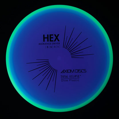 Axiom Hex - Total Eclipse    Eclipse Purple Core Green Rim 179g | Style 0015