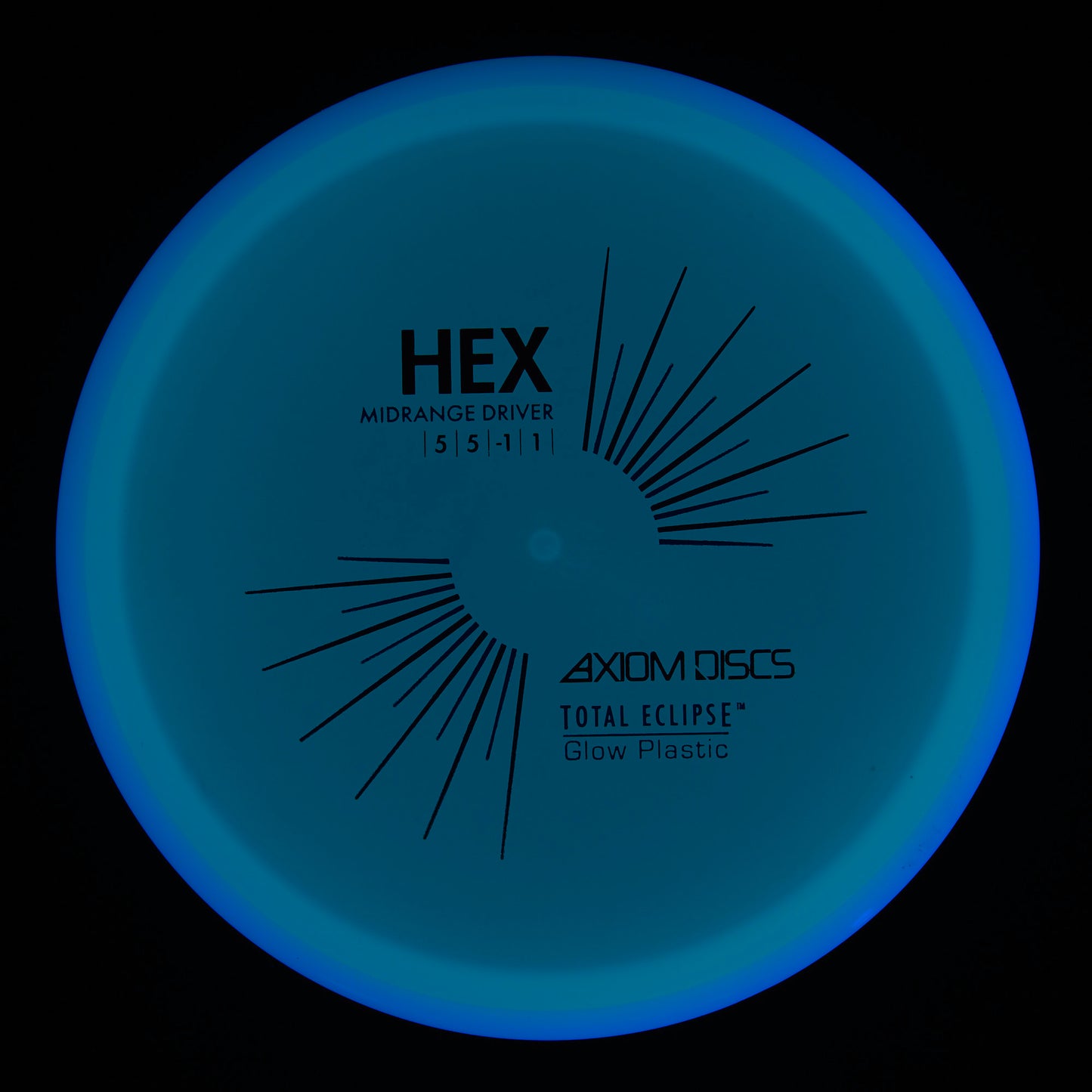 Axiom Hex - Total Eclipse Blue Core Blue Rim 180g | Style 0007