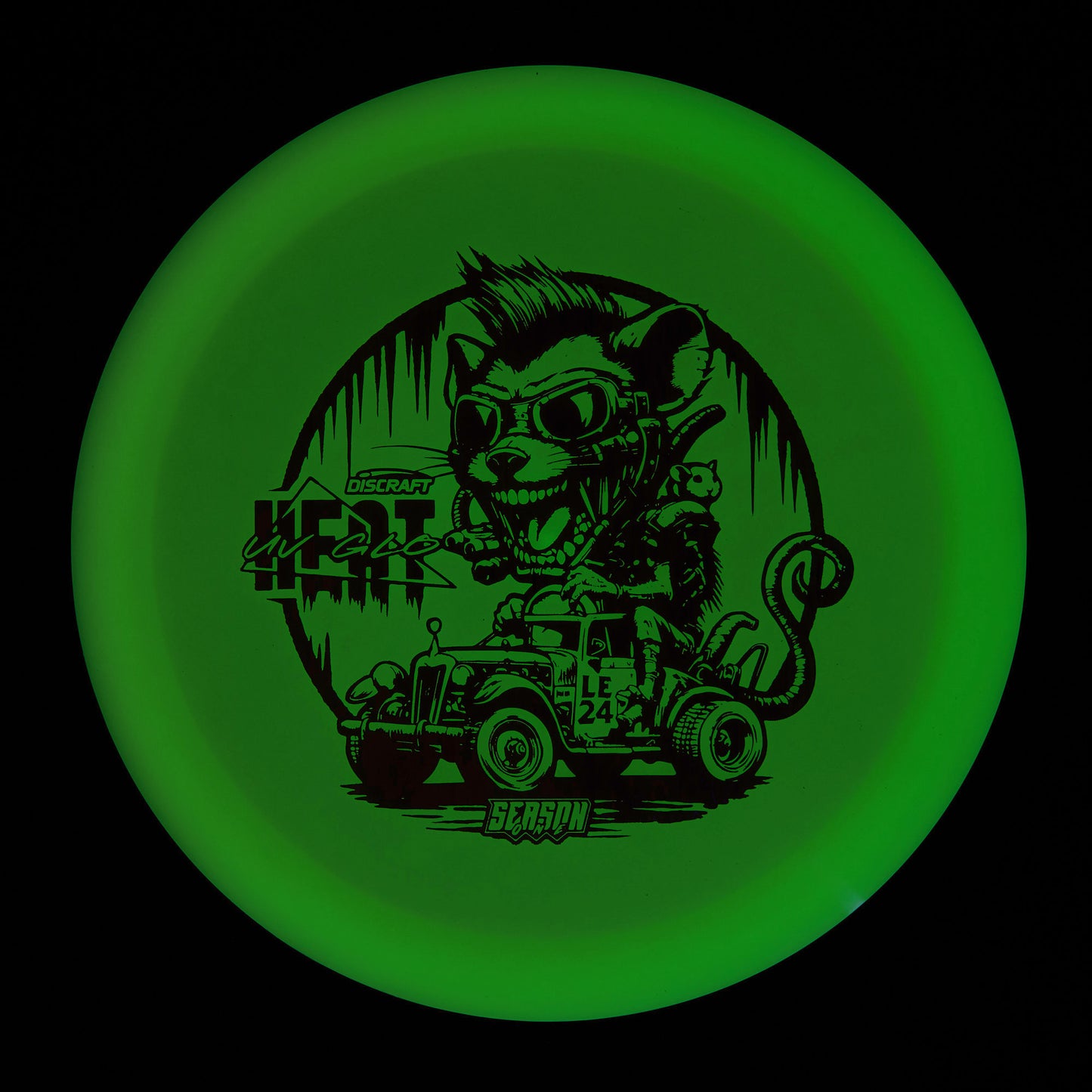 Discraft Heat - 2024 Ledgestone Season One UV Glo Z-Line 175g | Style 0011