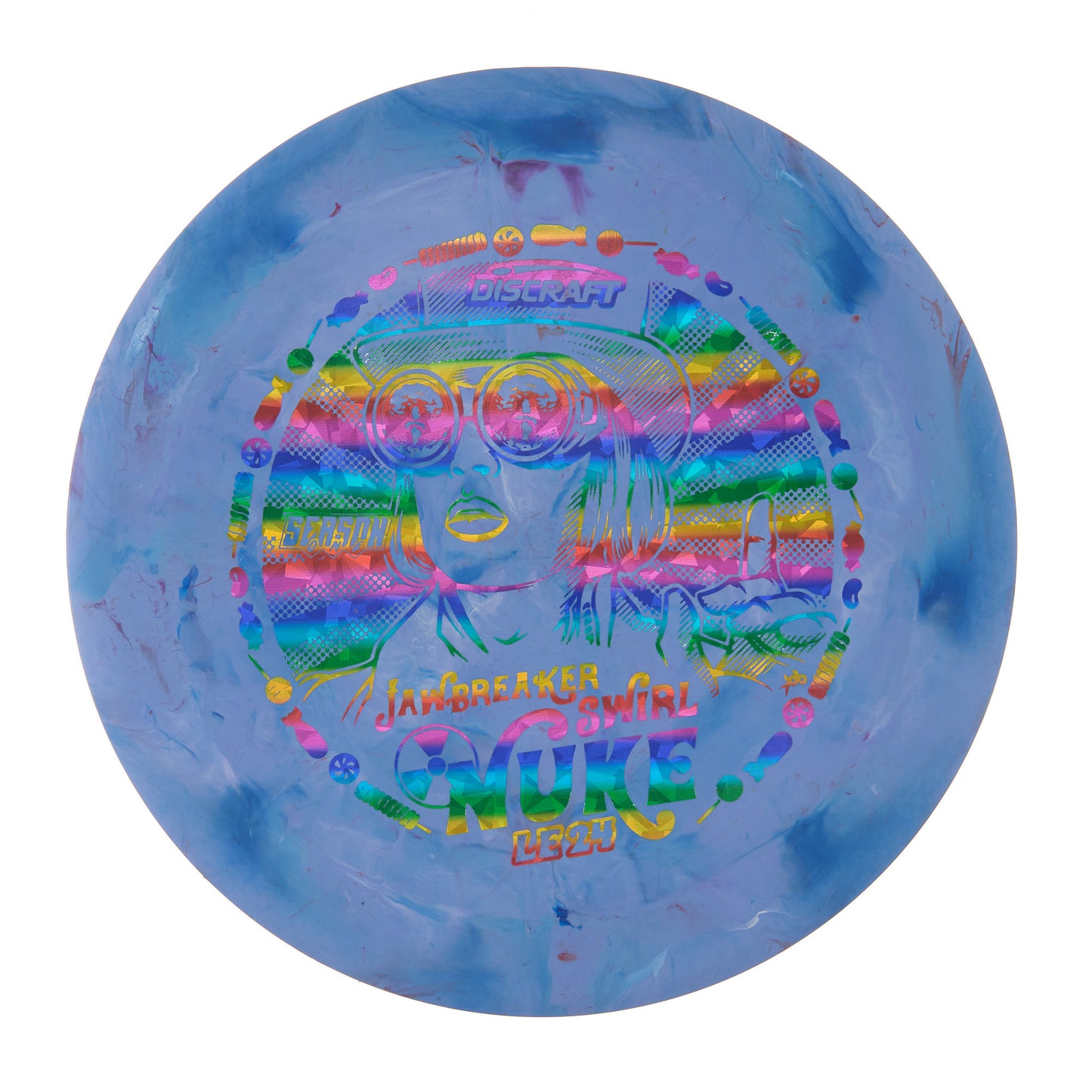 Discraft Nuke - 2024 Ledgestone Season One Jawbreaker Swirl 174g | Style 0003