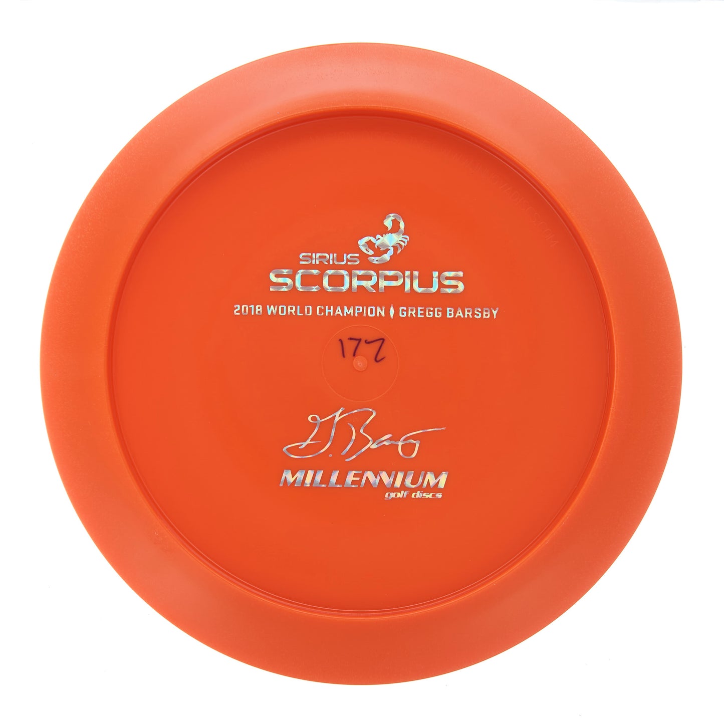 Millennium Scorpius - Gregg Barsby 2018 World Champ Bottom Stamp Sirius 173g | Style 0002