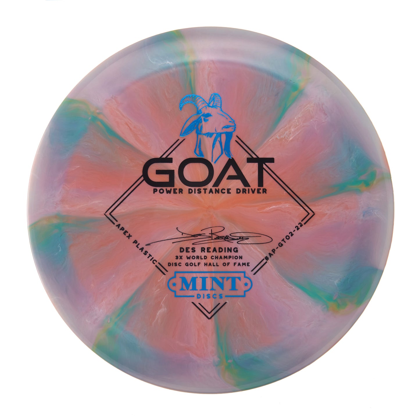 Mint Discs Goat - Des Reading 3X World Champion Swirly Apex 175g | Style 0007