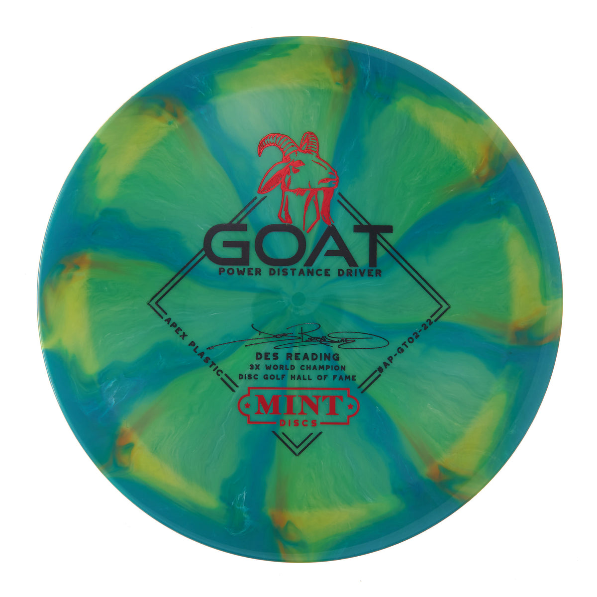 Mint Discs Goat - Des Reading 3X World Champion Swirly Apex 176g | Sty ...