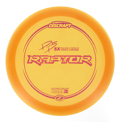 Discraft Raptor - Paige Pierce 5X World Champion Z Line 176g | Style 0006