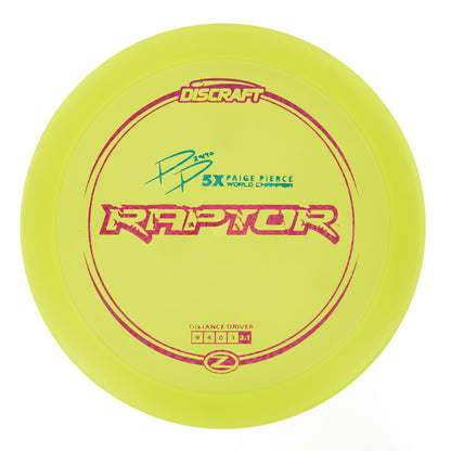 Discraft Raptor - Paige Pierce 5X World Champion Z Line 176g | Style 0007