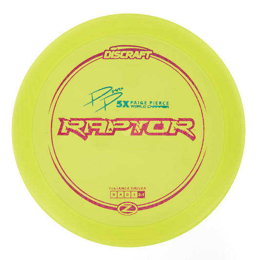 Discraft Raptor - Paige Pierce 5X World Champion Z Line 176g | Style 0007