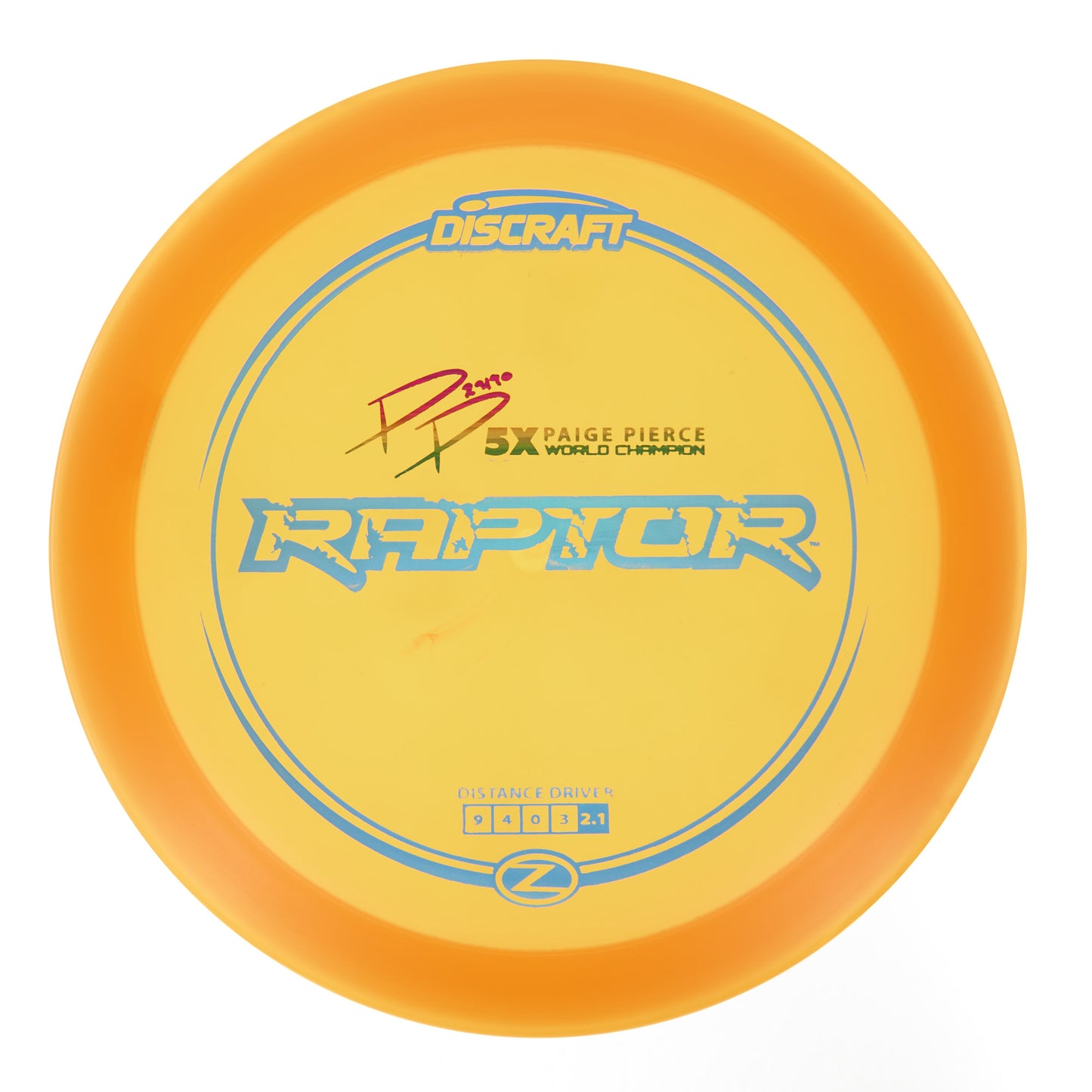 Discraft Raptor - Paige Pierce 5X World Champion Z Line 178g | Style 0002