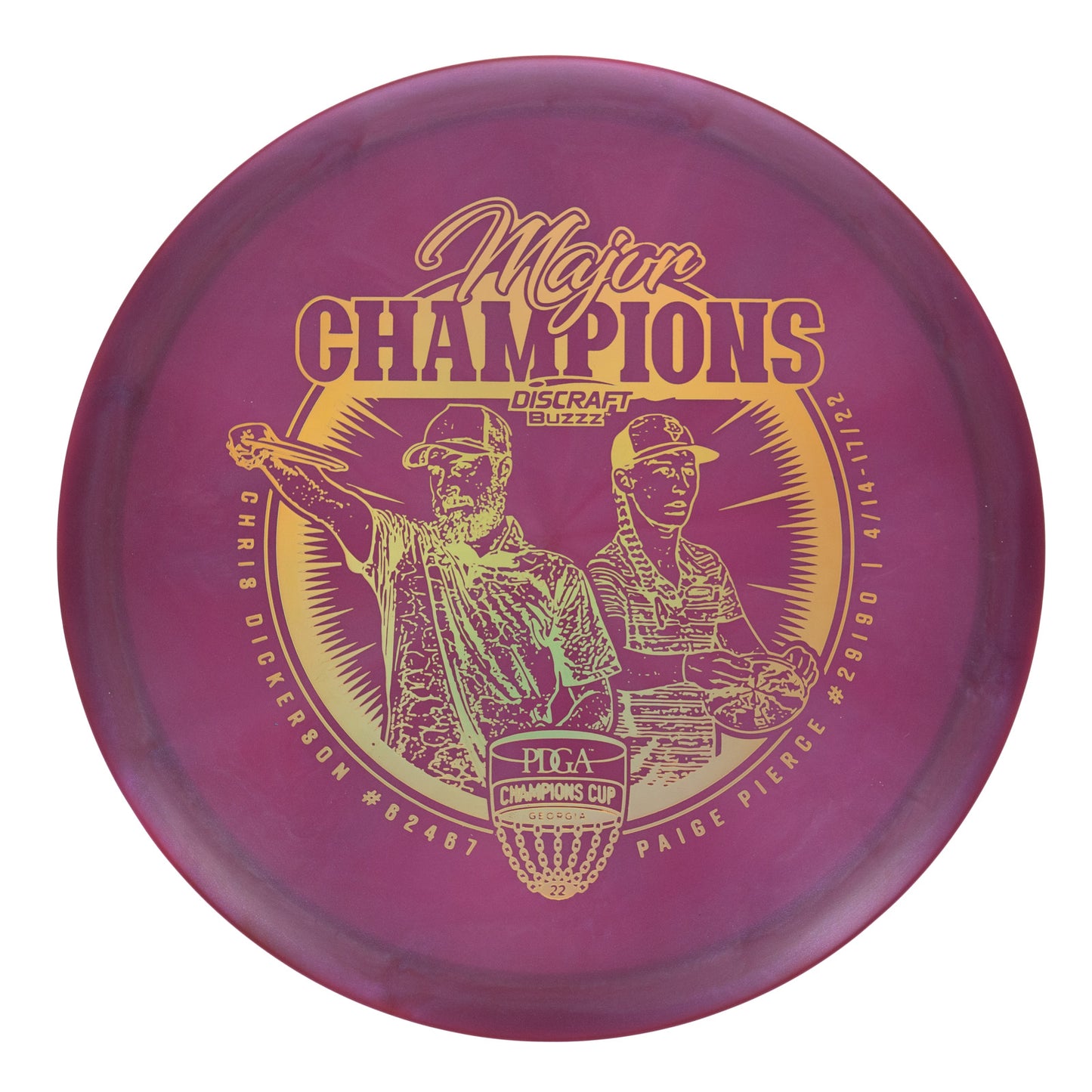 Discraft Buzzz - Ledgestone 2022 Edition Major Champions Stamp Z Swirl 178g | Style 0015