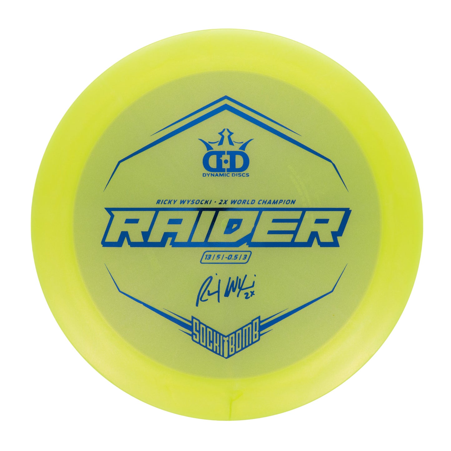 Dynamic Discs Raider - Sockibomb Lucid Ice Glimmer 173g | Style 0001