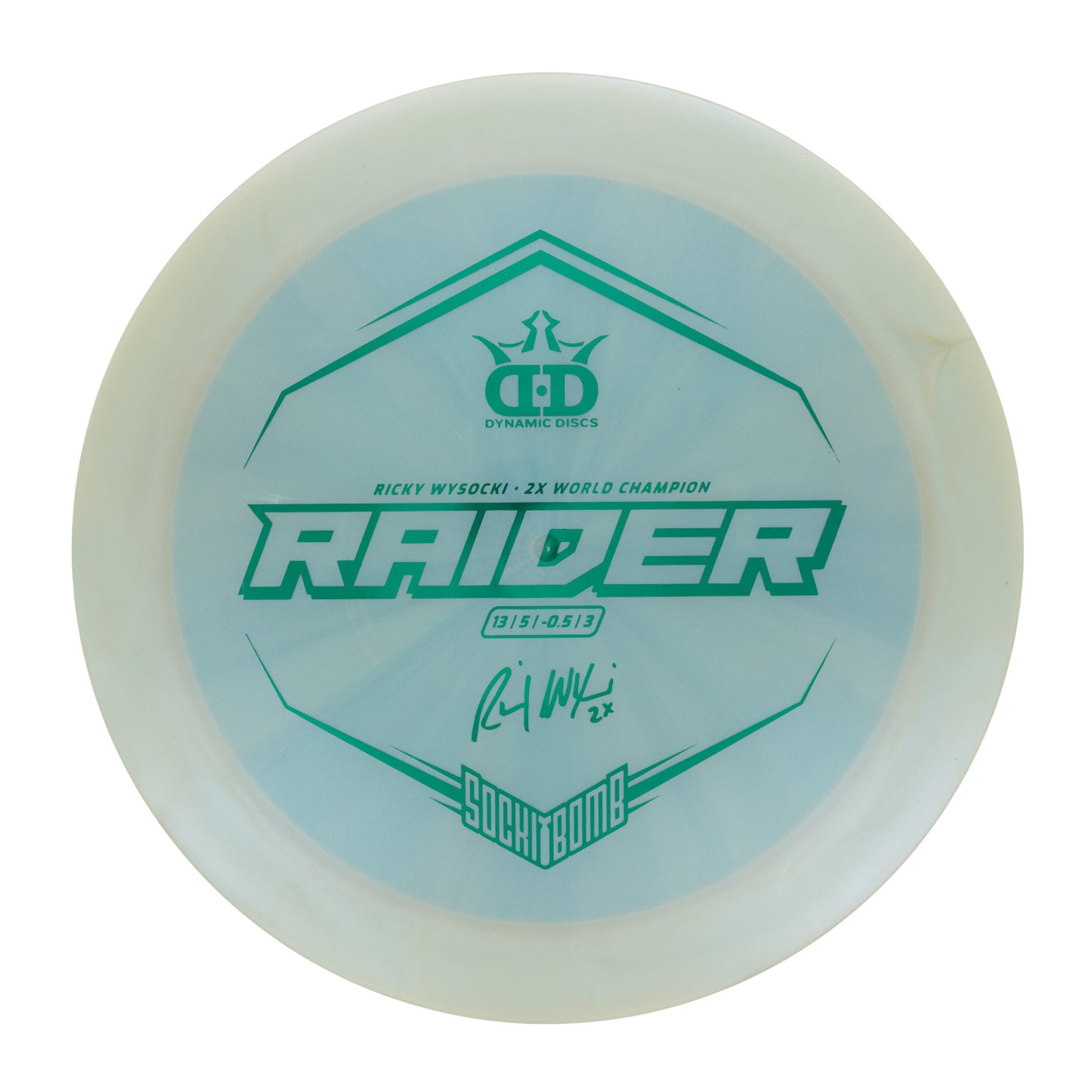 Dynamic Discs Raider - Sockibomb Lucid-X Chameleon 174g | Style 0003