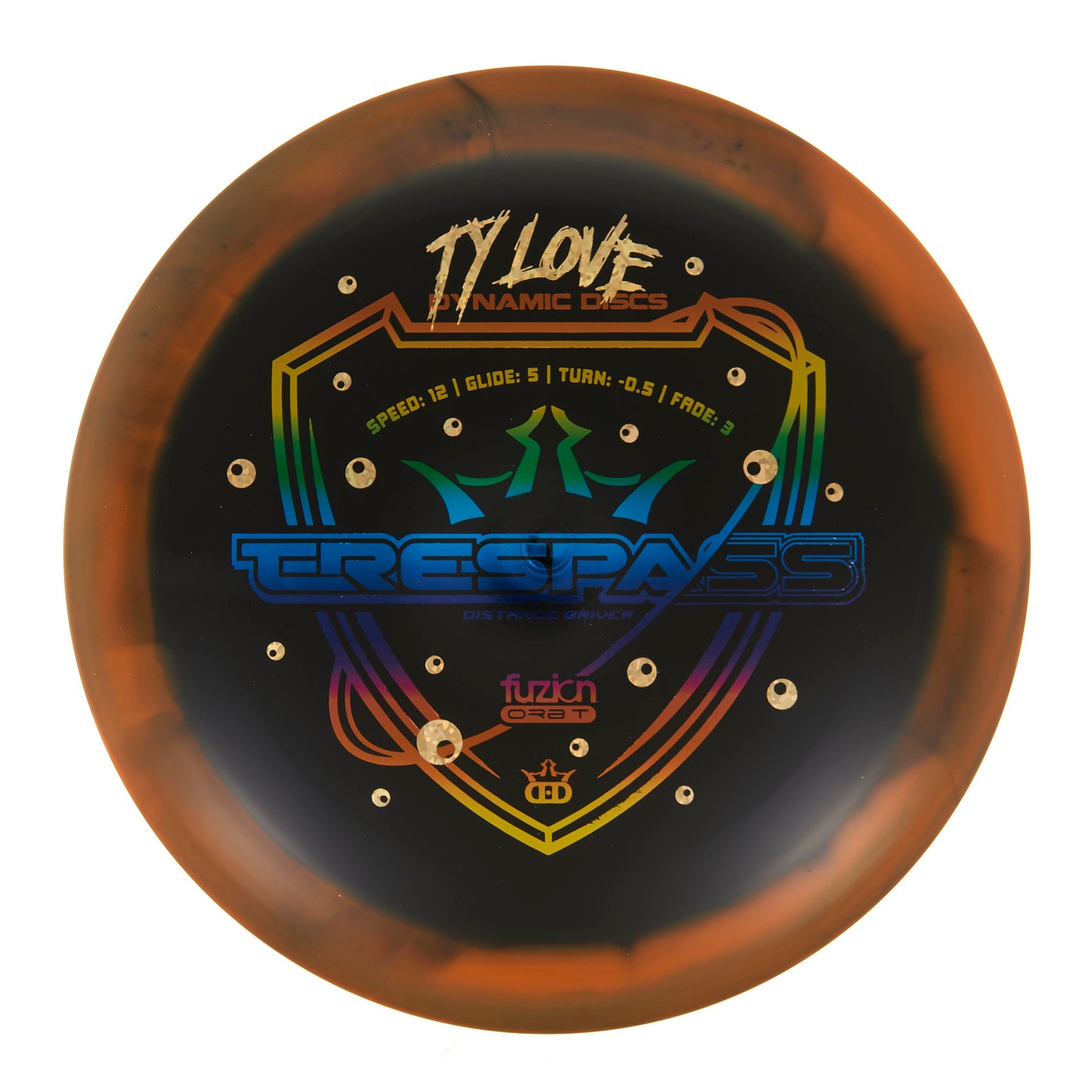 Dynamic Discs Trespass - 2023 Ty Love Team Series Fuzion Orbit 175g | Style 0006