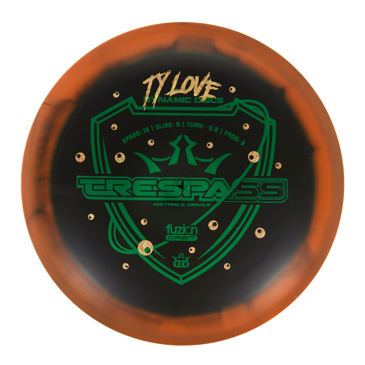 Dynamic Discs Trespass - 2023 Ty Love Team Series Fuzion Orbit 175g | Style 0007