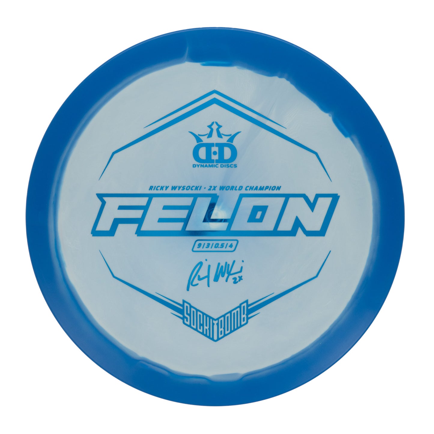 Dynamic Discs Felon - Ricky Wysocki Sockibomb Stamp Fuzion Orbit 174g | Style 0003
