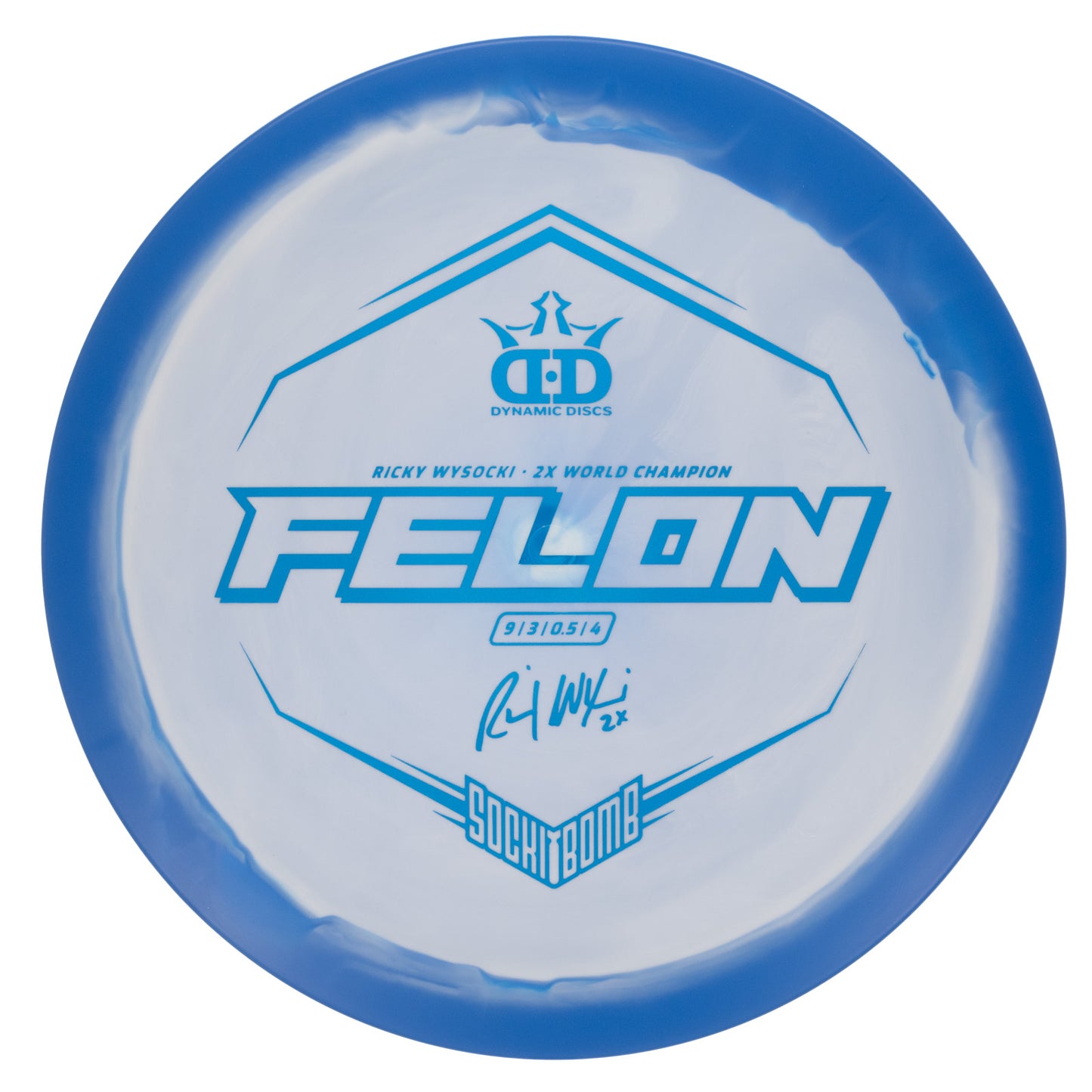 Dynamic Discs Felon - Ricky Wysocki Sockibomb Stamp Fuzion Orbit 176g | Style 0001