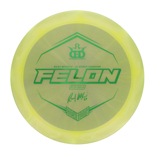 Dynamic Discs Felon - Ricky Wysocki Sockibomb Stamp Lucid Ice Glimmer 173g | Style 0001