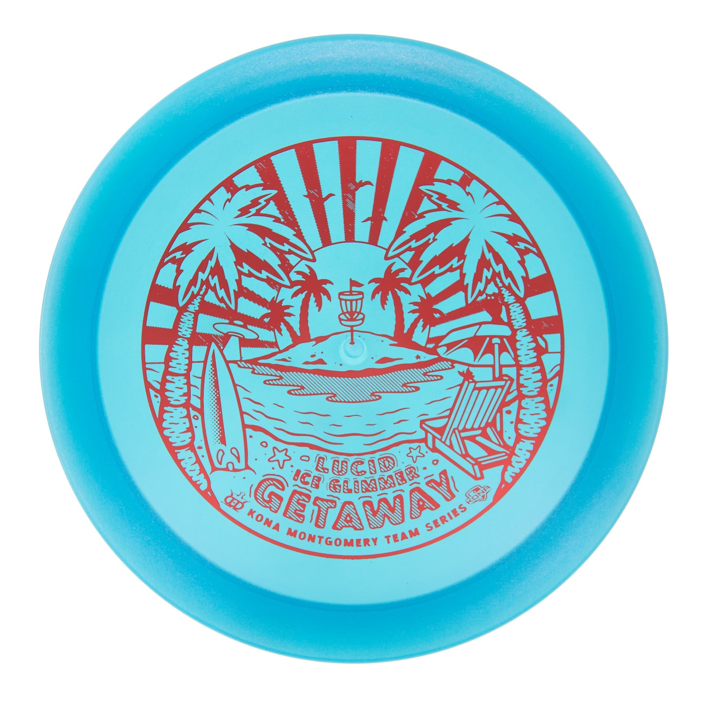 Dynamic Discs Getaway - 2023 Kona Montgomery Team Series Lucid Ice Glimmer 173g | Style 0001