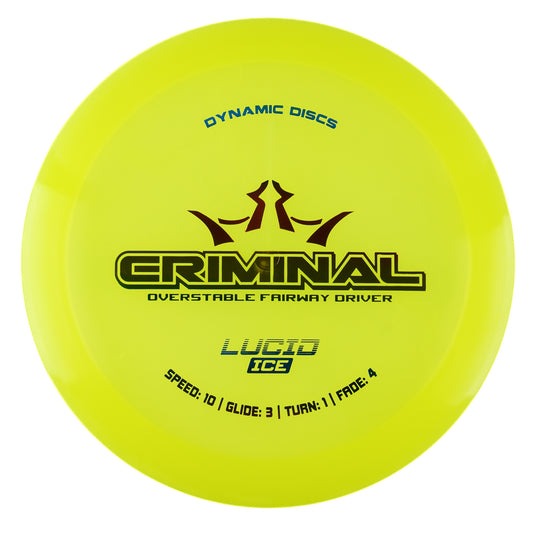 Dynamic Discs Criminal - Lucid Ice 176g | Style 0003