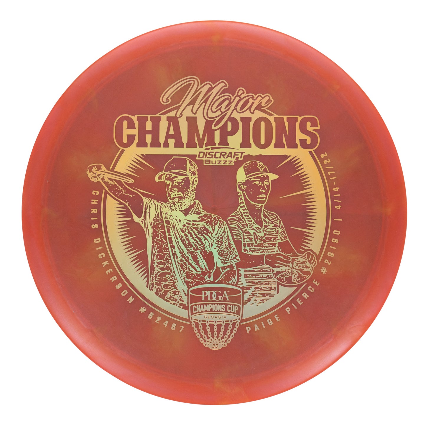 Discraft Buzzz - Ledgestone 2022 Edition Major Champions Stamp Z Swirl 178g | Style 0013