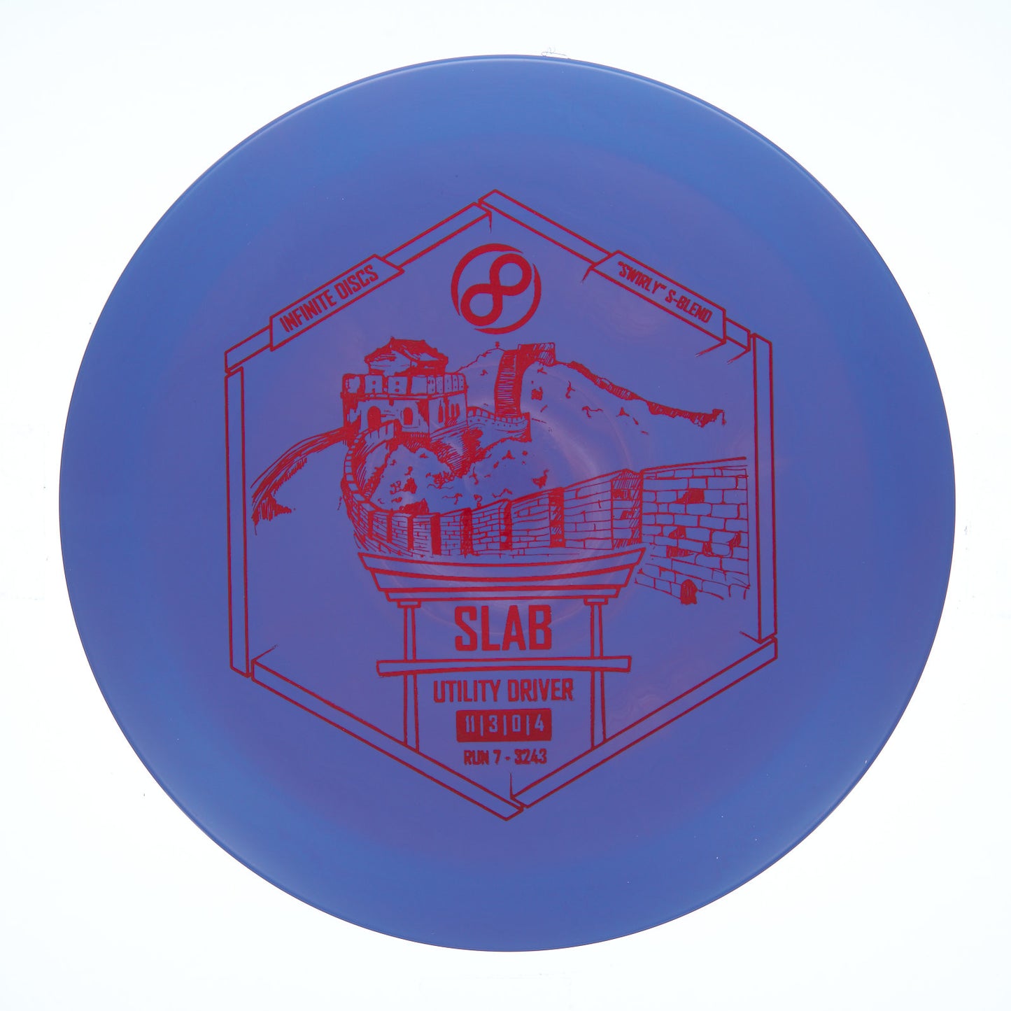 Infinite Discs Slab - Swirly S-Blend 174g | Style 0003