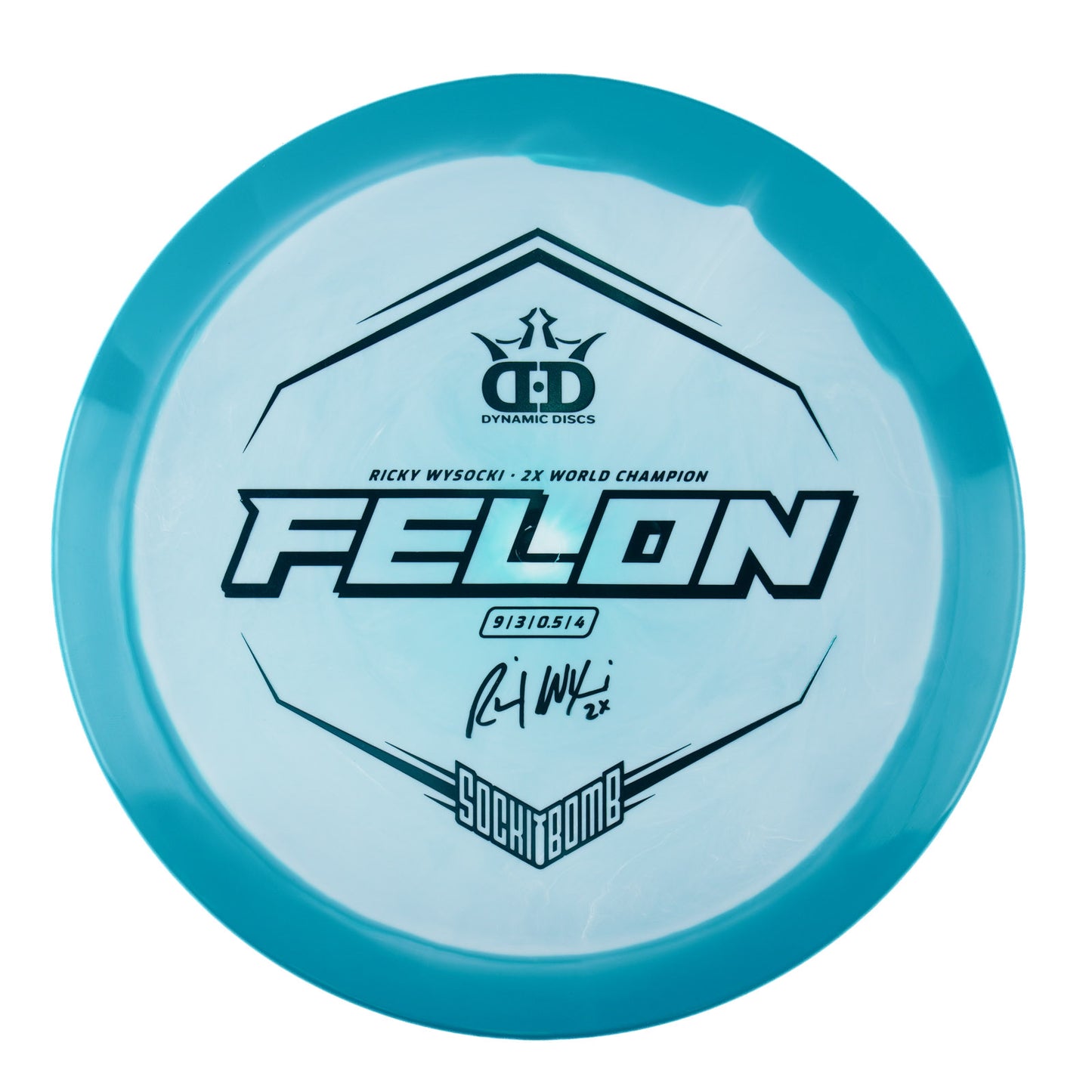 Dynamic Discs Felon - Ricky Wysocki Sockibomb Stamp Fuzion Orbit 175g | Style 0007