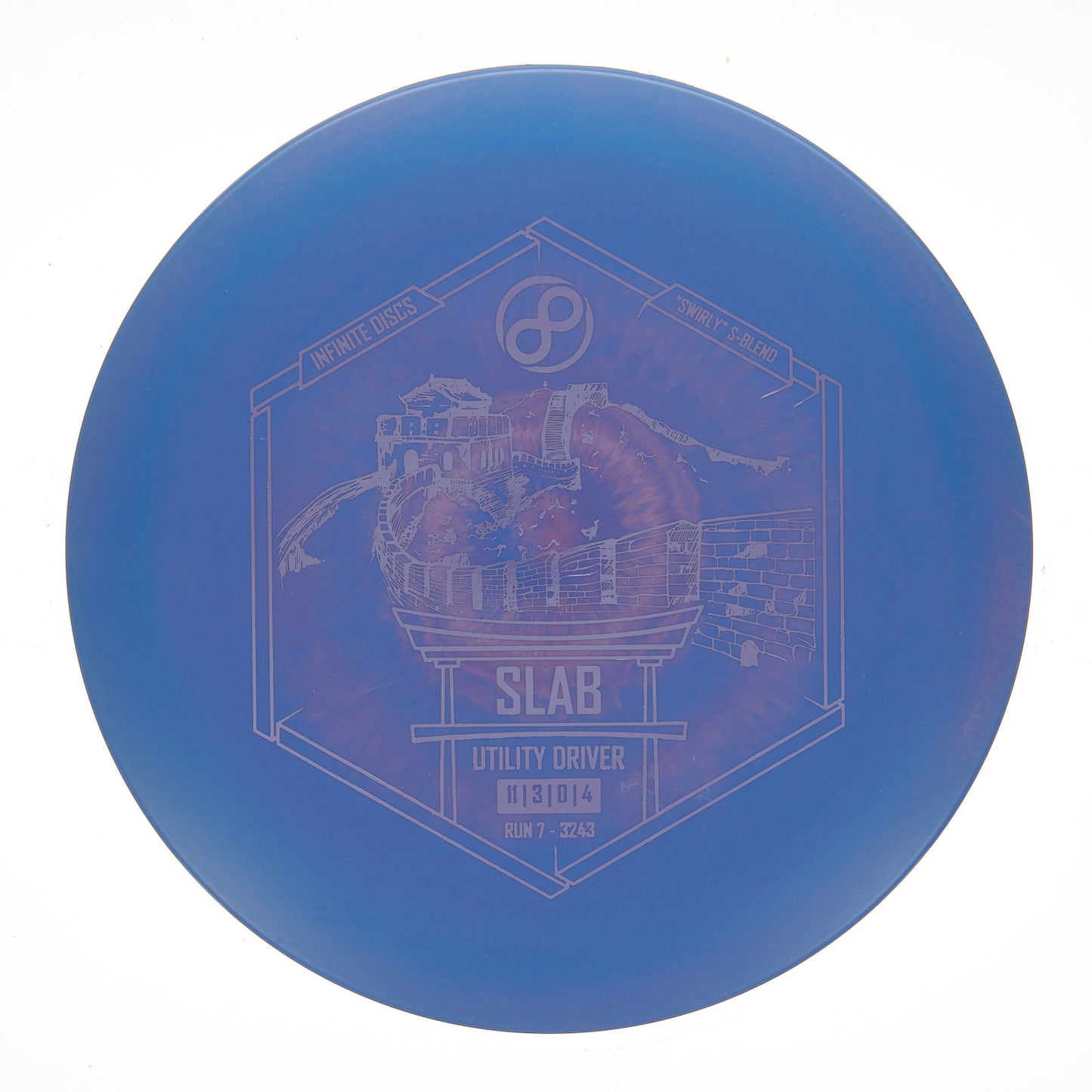 Infinite Discs Slab - Swirly S-Blend 175g | Style 0004