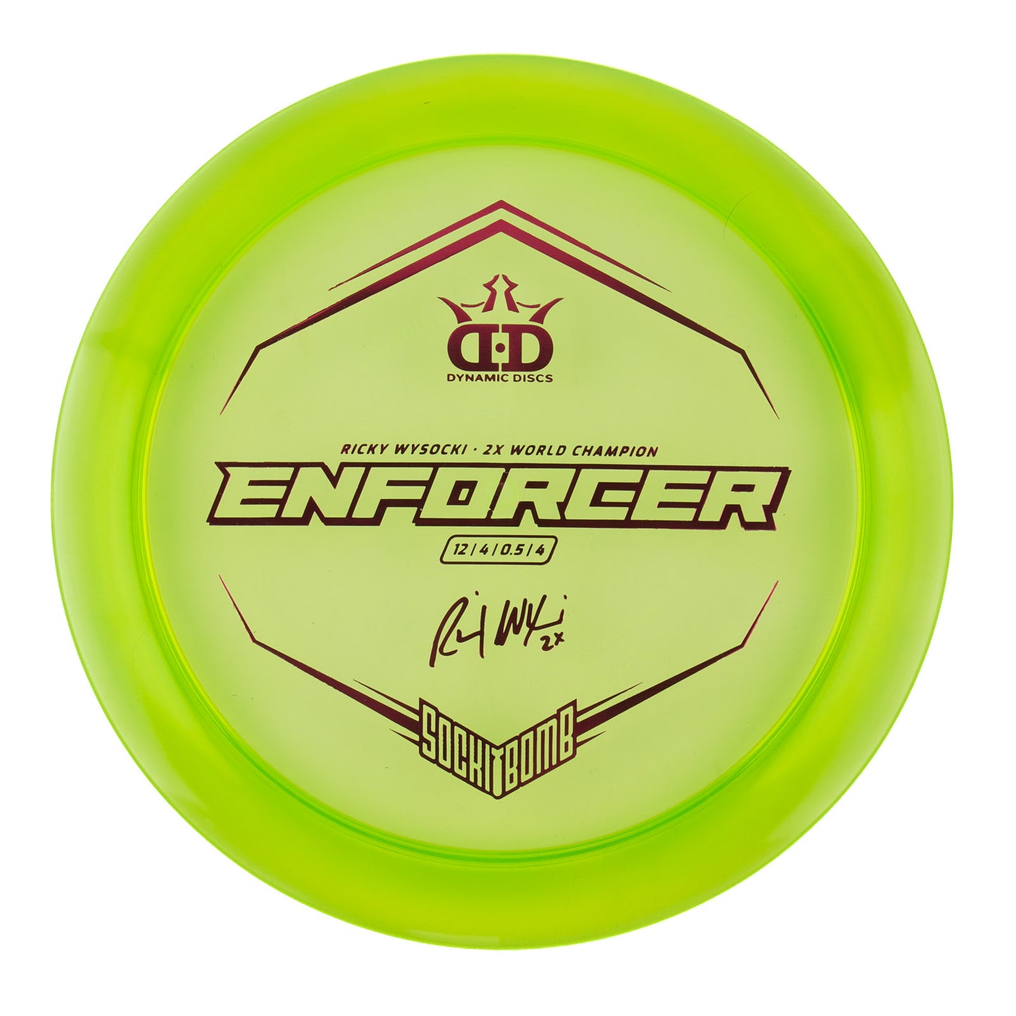 Dynamic Discs Enforcer - Ricky Wysocki Sockibomb Lucid-X 174g | Style 0001