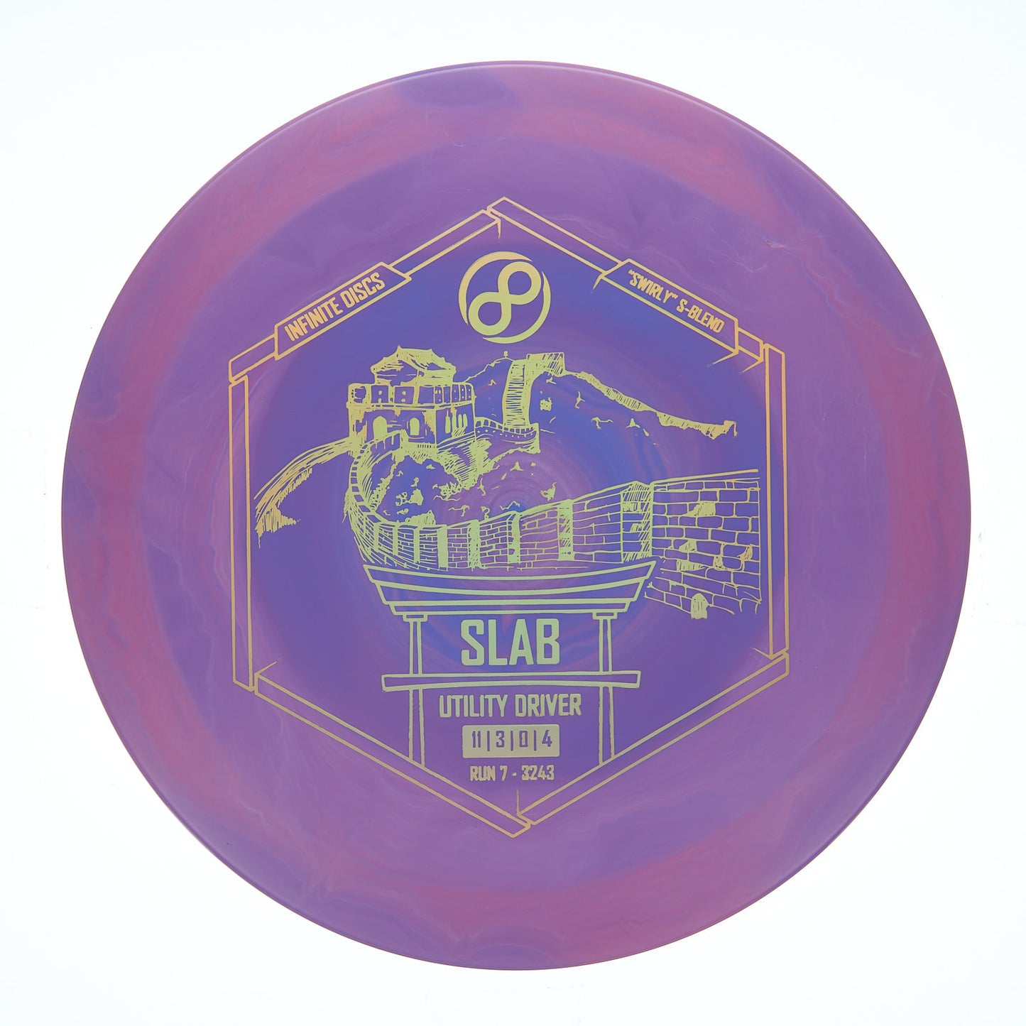 Infinite Discs Slab - Swirly S-Blend 173g | Style 0003