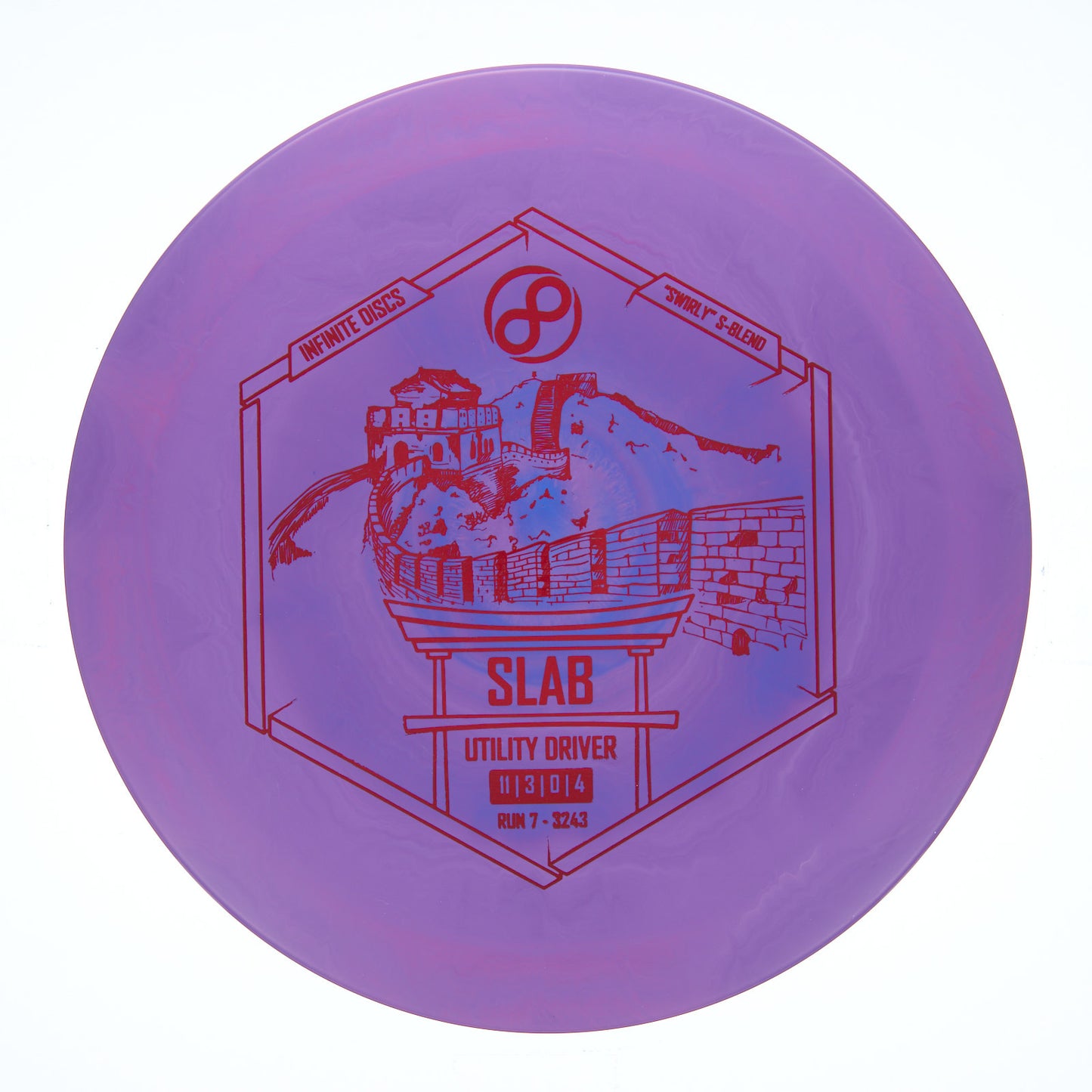 Infinite Discs Slab - Swirly S-Blend 175g | Style 0003