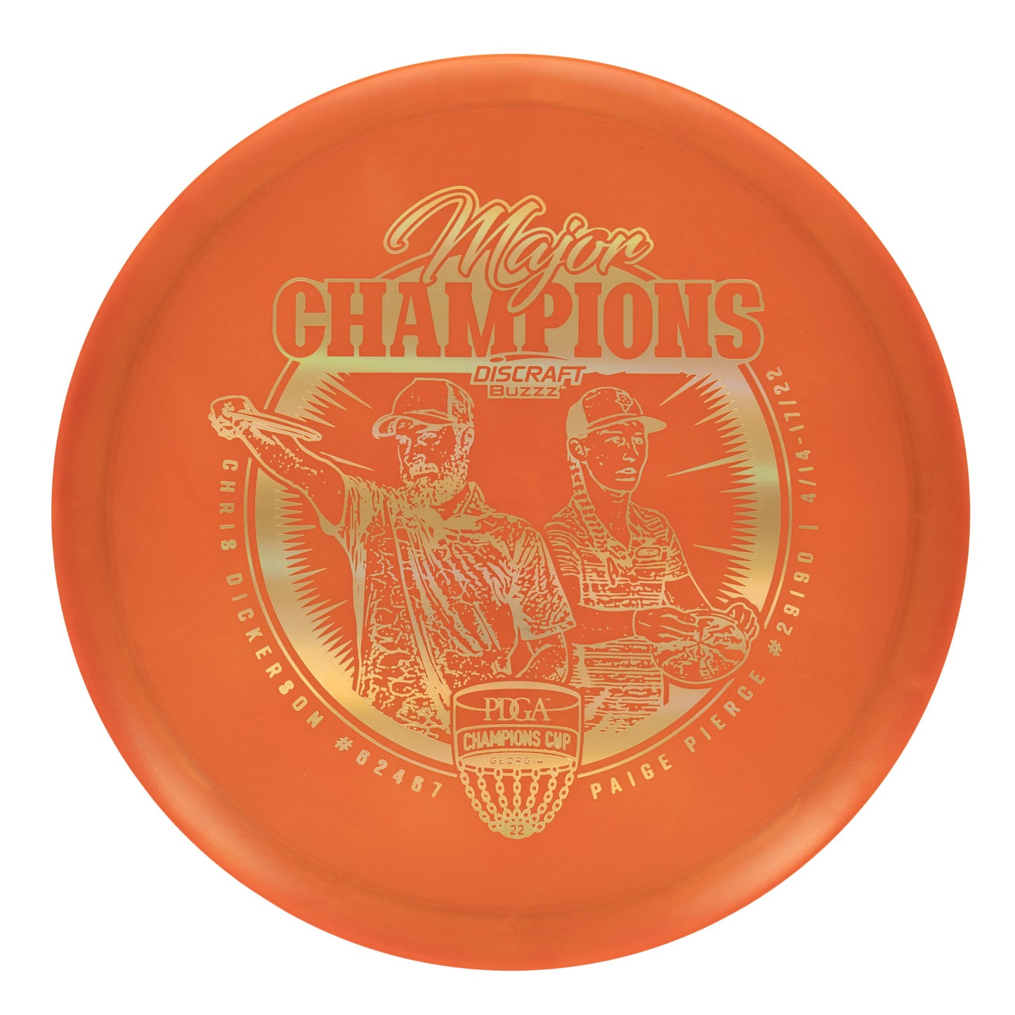 Discraft Buzzz - Ledgestone 2022 Edition Major Champions Stamp Z Swirl 177g | Style 0002