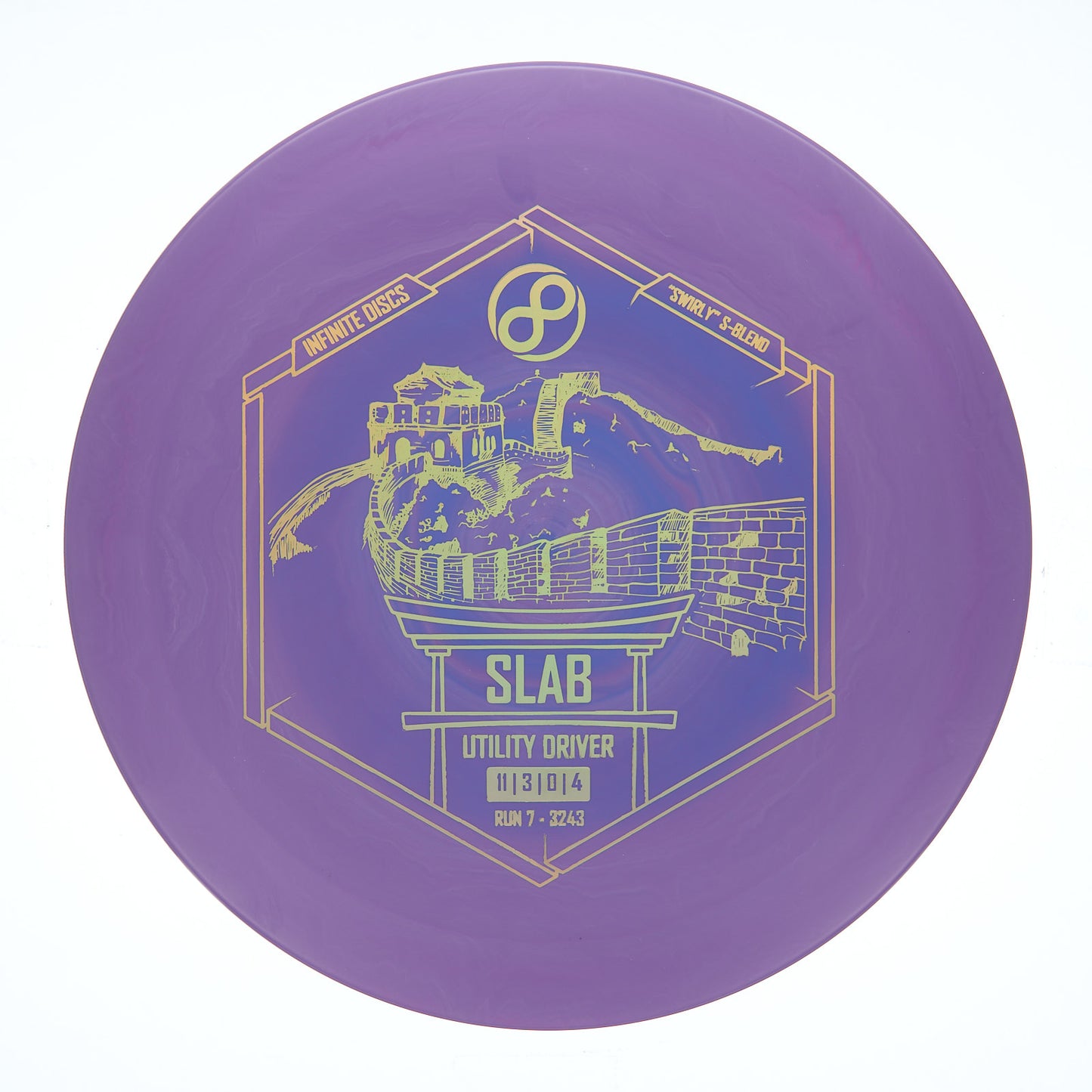 Infinite Discs Slab - Swirly S-Blend 173g | Style 0002