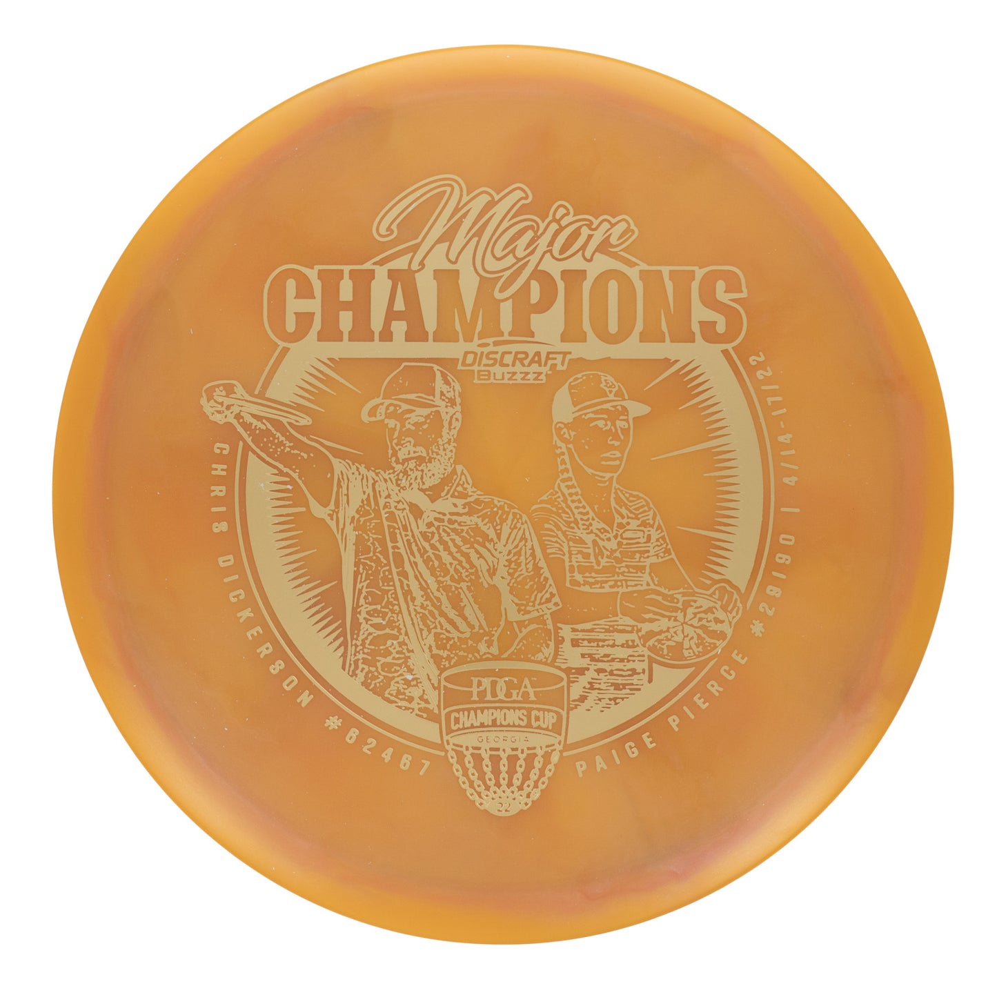 Discraft Buzzz - Ledgestone 2022 Edition Major Champions Stamp Z Swirl 178g | Style 0014